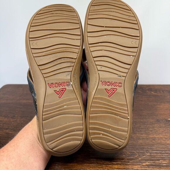 Vionic High Tide Navy Blue Sandal Size 10 - Picture 5 of 8
